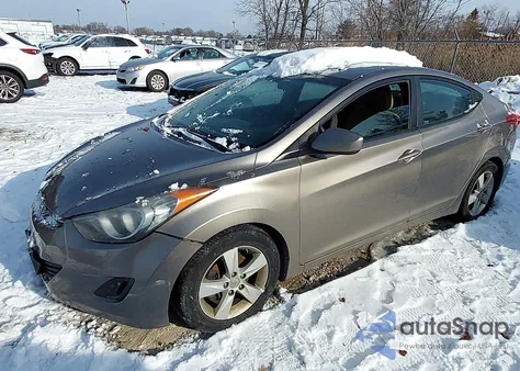 2013 Hyundai Elantra Gls from USA, damaged, VIN 5NPDH4AE1DH346451